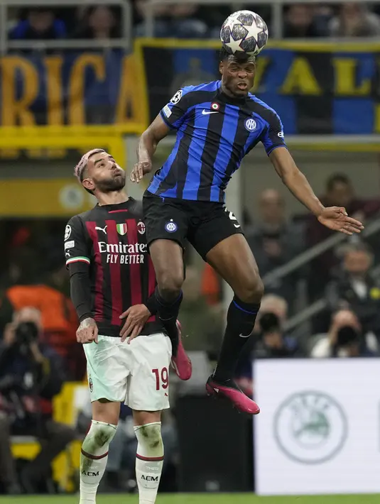 <p>Pasukan Simone Inzaghi akan menghadapi pemenang Manchester City vs Real Madrid di laga puncak pada 11 Juni mendatang. (AP Photo/Antonio Calanni)</p>