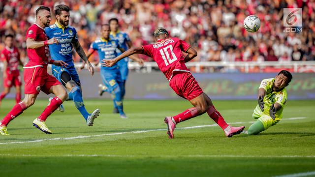 Hadapi Persib Bandung, Persija Bermain Imbang di Babak Pertama