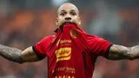 Striker Persija Jakarta, Gustavo Almeida. (Bola.com/Abdul Aziz).
