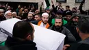 Pemakaman bocah Palestina - Amerika, Wadea Al Fayoume, dihadiri komunitas muslim setempat dan diiringi dengan isak tangis. (AP Photo/Nam Y. Huh)