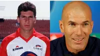 Pesepak bola asal Prancis, Zinedine Zidane pernah berambut tebal sebelum bergaya gundul. (Dok. Instagram)
