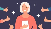 Ilustrasi memuji, pujian, salut, kagum. (Image by freepik)