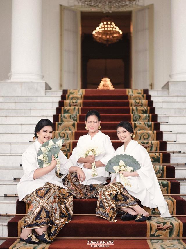 Kahiyang Ayu, Iriana Jokowi, dan Selvi Ananda. (Foto: Dok. Instagram @dierabachir)