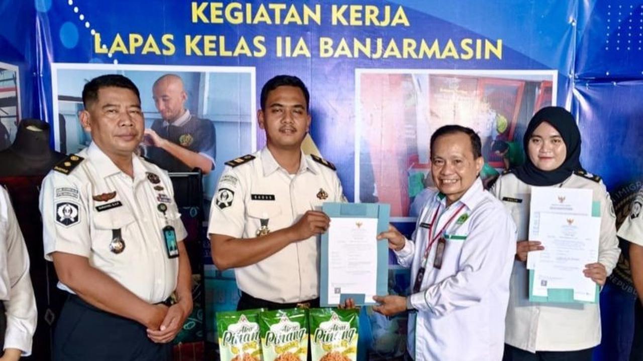 Lapas Banjarmasin Raih Sertifikat Halal Produk UMKM Warga Binaan, Perkuat Daya Saing