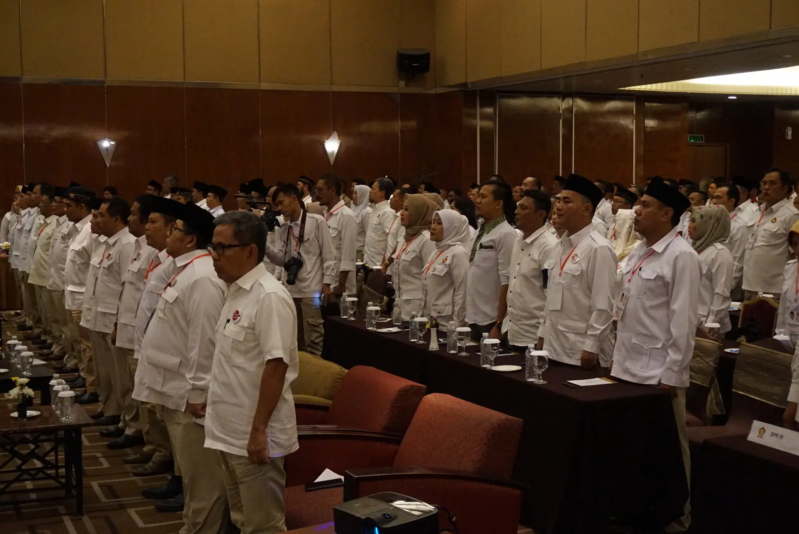 Kader Gerindra mendeklarasikan dukungan kepada Prabowo Subianto maju dalam Pilpres 2019. (Liputan6.cm/Huyogo Simbolon)