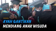 Mahasiswa Fakultas Ekonomi dan Bisnis Islam tersebut berpulang pada 24 Oktober 2021 dan wisudanya diwakilkan oleh sang ayah.