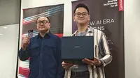 Laptop Lenovo Yoga Slim 7x dengan layanan Copilot+ resmi meluncur di Indonesia. (Liputan6.com/Agustinus M. Damar)