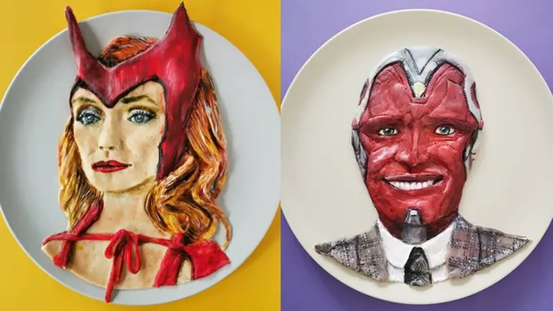 6 Karya Seni dari Makanan Bentuk Superhero Ini Estetik Banget, Unik