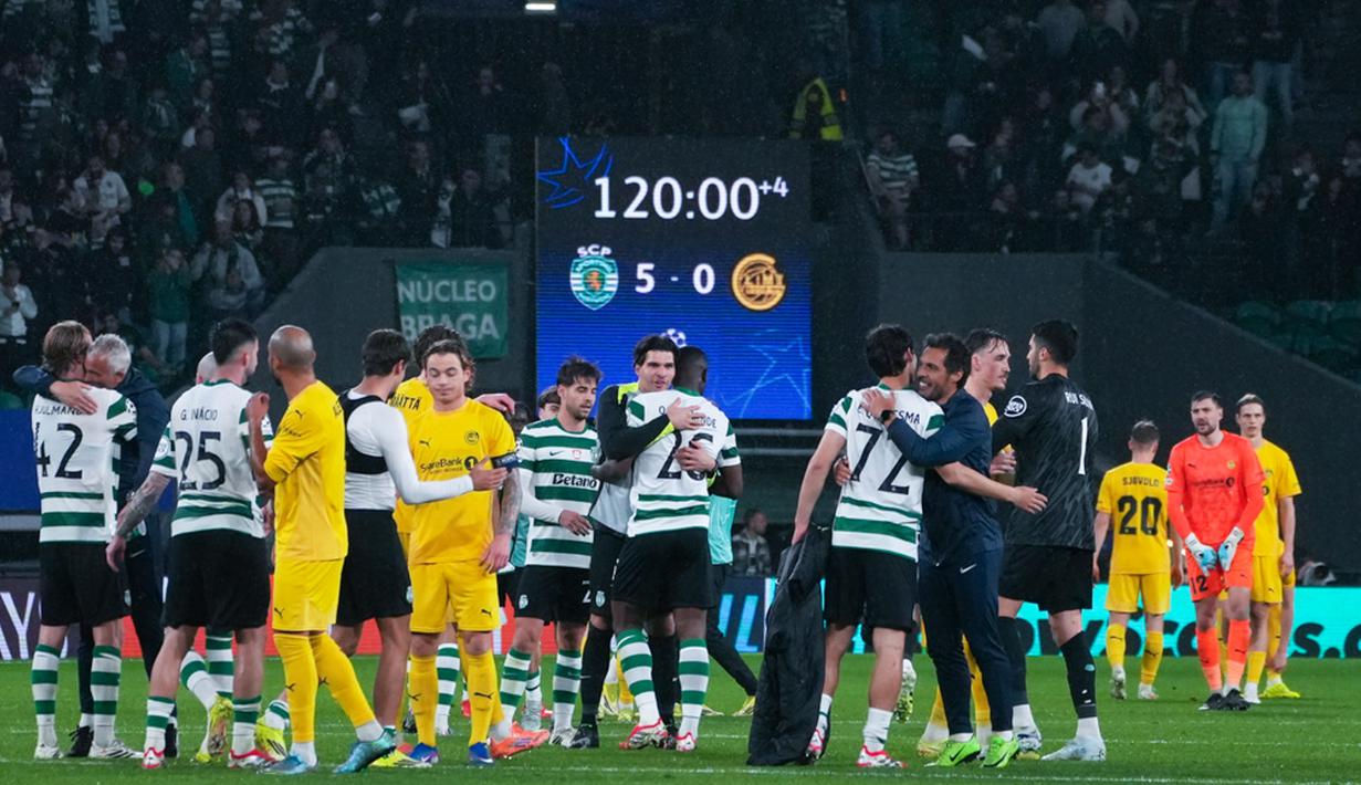 Kekalahan ini sekaligus mengakhiri mimpi Bodo/Glimt untuk menorehkan sejarah sebagai klub Norwegia pertama dalam 29 tahun yang berhasil menembus babak perempat final Liga Champions. (AP Photo/Ana Brigida)
