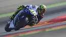 Rossi akan membalap untuk Petronas Yamaha SRT di MotoGP 2021 dan diikat dengan kontrak berdurasi satu tahun. (AFP/Javier Soriano)