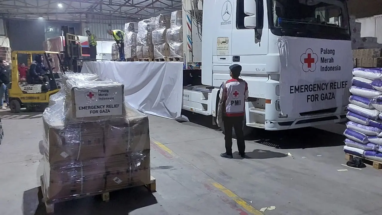 Bantuan PMI untuk pengungsi Gaza