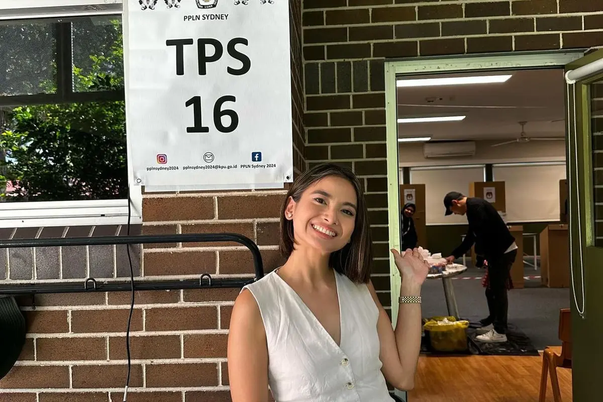 Acha Septriasa sudah menyalurkan hak suaranya di Pemilu 2024 di Sydney. [Foto: Instagram/septriasaacha]