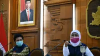 Gubernur Khofifah Pastikan Stok Pangan Aman di Tengah Pandemi Corona COVID-19