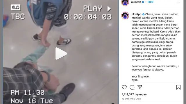 Unggahan Niko Al Hakim. (Foto: Instagram @nikotph)