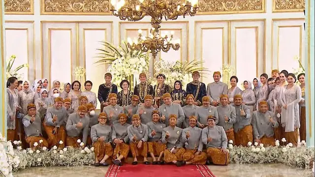 8 Potret Publik Figur Hadiri Resepsi Pernikahan Kaesang-Erina di Pura Mangkunegaran