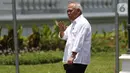 Menteri PUPR 2014-2019 Basuki Hadimuljono tiba di Kompleks Istana Kepresidenan di Jakarta, Selasa (22/10/2019). Basuki Hadimuljono mengaku dihubungi Menteri Sekretaris Negara untuk datang ke Istana hari ini. (Liputan6.com/Angga Yuniar)
