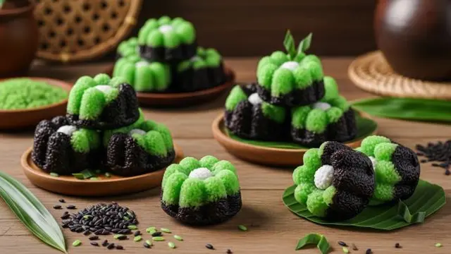 Bolu Kukus Pandan Tape Ketan Hitam