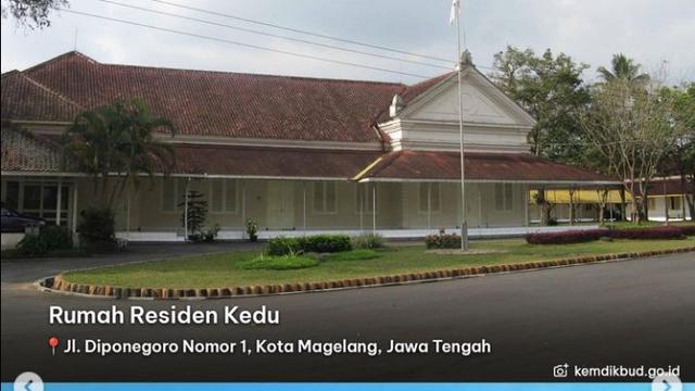 Rumah Residen Kedu berlokasi di Magelang, Jawa Tengah.