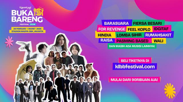 Tiket Presale KLBB 2026 hampir soldout, segera amankan tiketmu./copyright istimewa