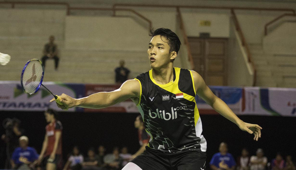 Jonatan Christie saat ini masih berusia 18 tahun. (Bola.com/Vitalis Yogi Trisna)