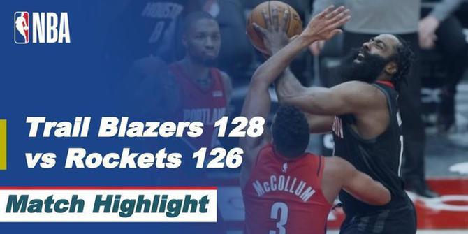 VIDEO: Highlights NBA, CJ McCollum Bawa Portland Trail Blazers Menang atas Houston Rockets