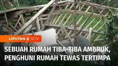 Rumah sekaligus bengkel di Lumajang, tiba-tiba ambruk menewaskan penghuninya. Bangunan ambruk karena diduga pondasinya sudah tidak lagi kokoh.