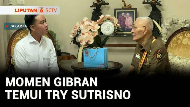 Wakil Presiden, Gibran Rakabuming Raka berkunjung ke kediaman Wakil Presiden ke-6, Try Sutrisno untuk bersilaturahmi dan menyampaikan langsung undangan upacara peringatan HUT ke-80 RI di Istana Negara.