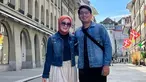 Atalia Praratya (kiri), istri Gubernur Jawa Barat Ridwan Kamil sekaligus ibunda almarhum Emmeril Kahn Mumtadz atau Eril membagikan foto terakhir bersama sang putra di akun Instagram pribadinya, Senin (6/6/2022). Ini adalah foto pada pagi hari sebelum insiden hilangnya Eril di Sungai Aare, Bern, Swiss. (Instagram/ataliapr)