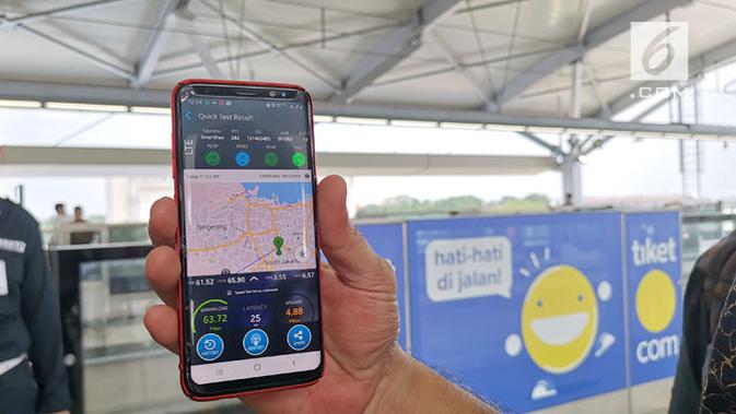 Uji coba jaringan Smartfren sepanjang jalur MRT Bundaran Hotel Indonesia hingga Lebak Bulus. Liputan6.com/ Andina Librianty