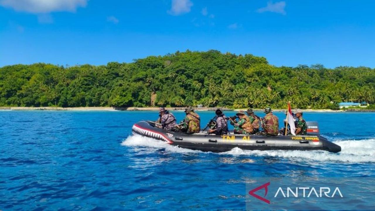 Satgas TNI Perkuat Patroli Perbatasan di Pulau Marore, Jaga Kedaulatan dan Keamanan Laut
