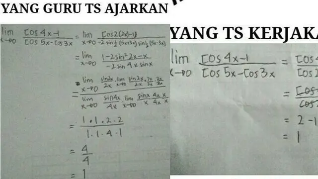 6 Rumus Matematika Buatan Murid Ini Bikin Dahi Guru Jadi Berkerut