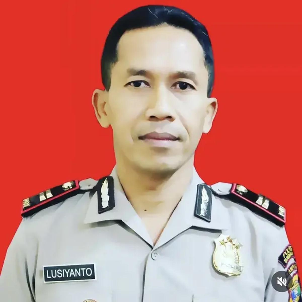 Foto almarhum Kapolsek Negara Batin, Iptu Lusiyanto. Sumber: (Humas Polda Lampung).