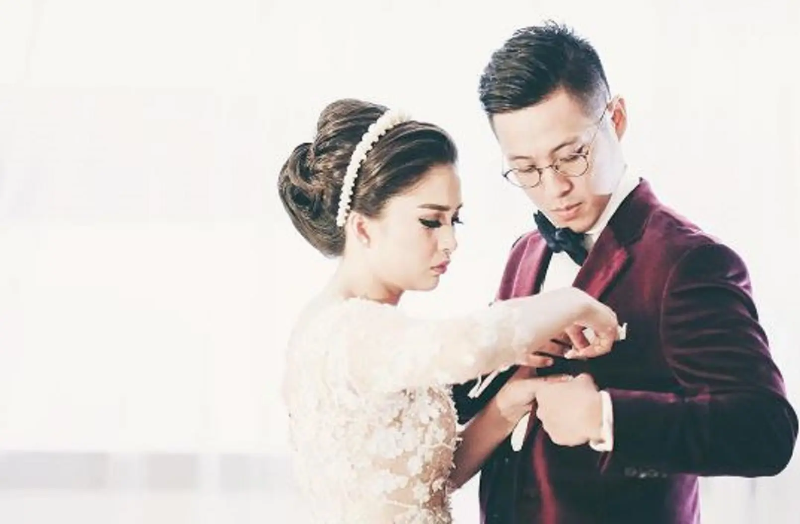 Putri Titian dan Junior Liem. (Instagram/@andreashidayat)