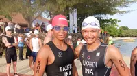 Atlet nasional, Muhammad Taufik (kiri) membidik tiga besar di Rhino X Triathlon (dok: Vox Populi)