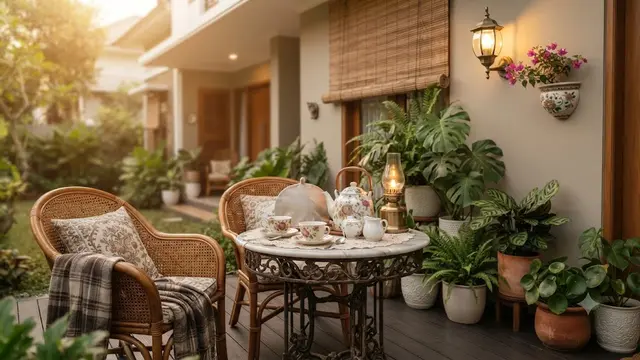 Inspirasi Teras Berkonsep Tea Corner