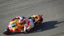 Pada musim MotoGP 2014 ini, Marc Marquez memecahkan rekor Mick Doohan dengan memenangi 13 seri dalam satu musim. (AFP/Jaime Reina)