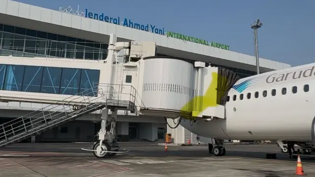 Bandara Jenderal Ahmad Yani Semarang resmi melayani penerbangan internasional lagi. (Dok Kememhub)