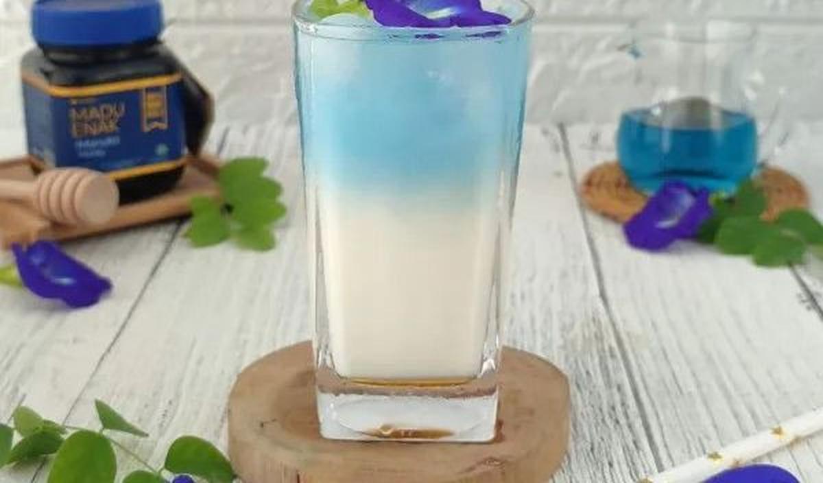 <b>Resep Es Susu Bunga Telang</b><br>