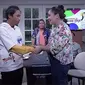 Nagita Slavina bertemu Fajar Sadboy di depan Raffi Ahmad, Denny Cagur dan Marshel Widianto. (YouTube SCTV)