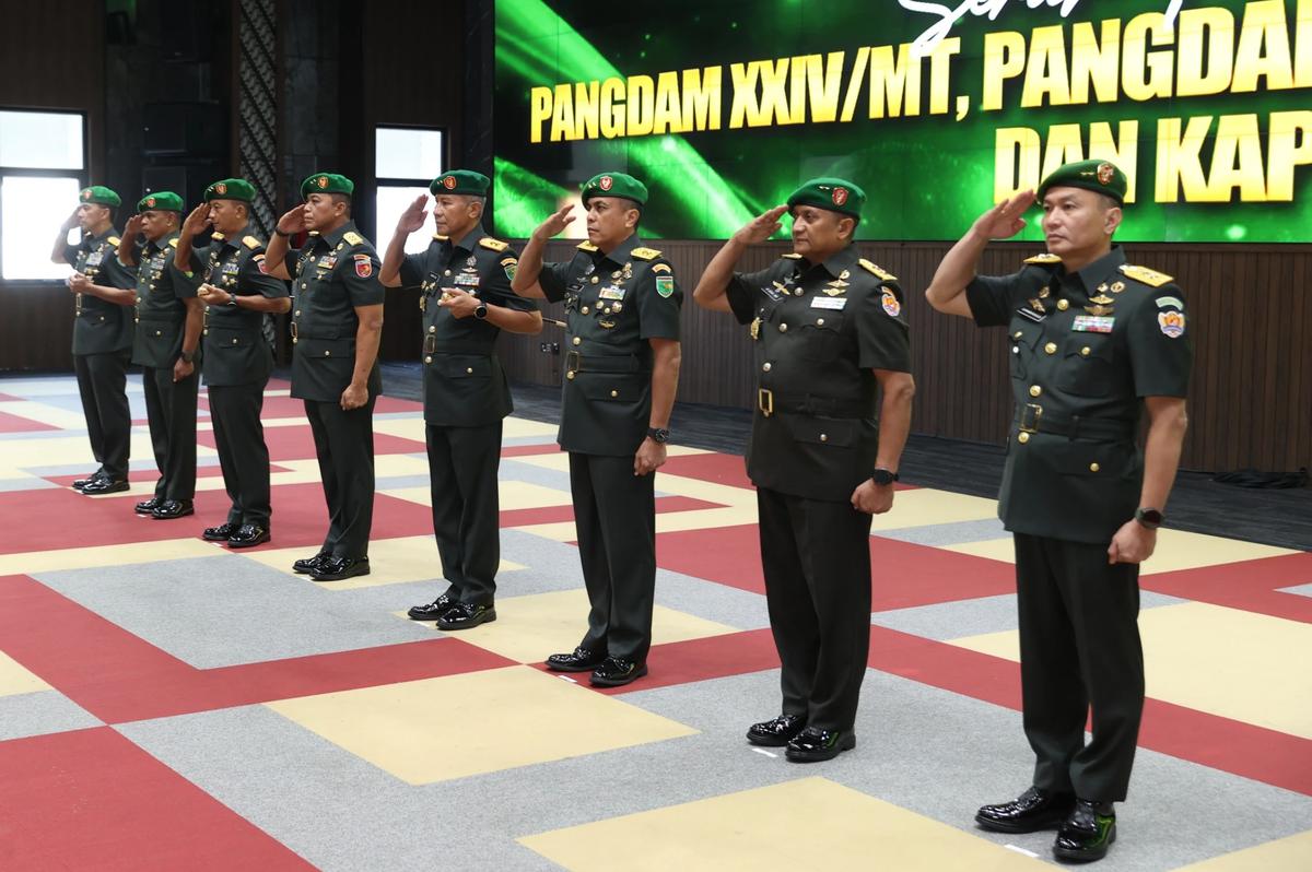 FOTO: TNI AD Rotasi Pangdam di Wilayah Strategis Termasuk Papua