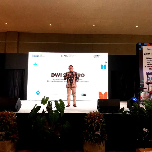 Indonesia Coffee Festival (ICF) 2023, pameran industri kopi terbesar pertama di Indonesia diselenggarakan pada Jumat hingga Minggu (5-7 Mei 2023) di JIEXPO Kemayoran.