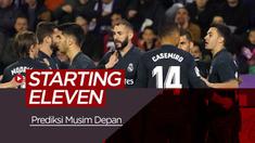 Berita video prediksi 11 pemain yang mengisi skuat Real Madrid pada musim depan menurut sportskeeda.