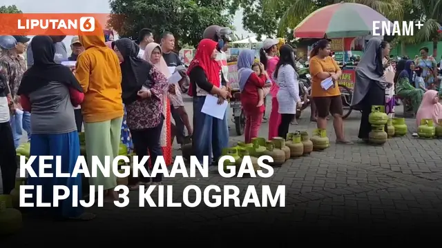 GAS ELPIJI 3 KILOGRAM LANGKA, WARGA RELA ANTRI BERDESAKAN