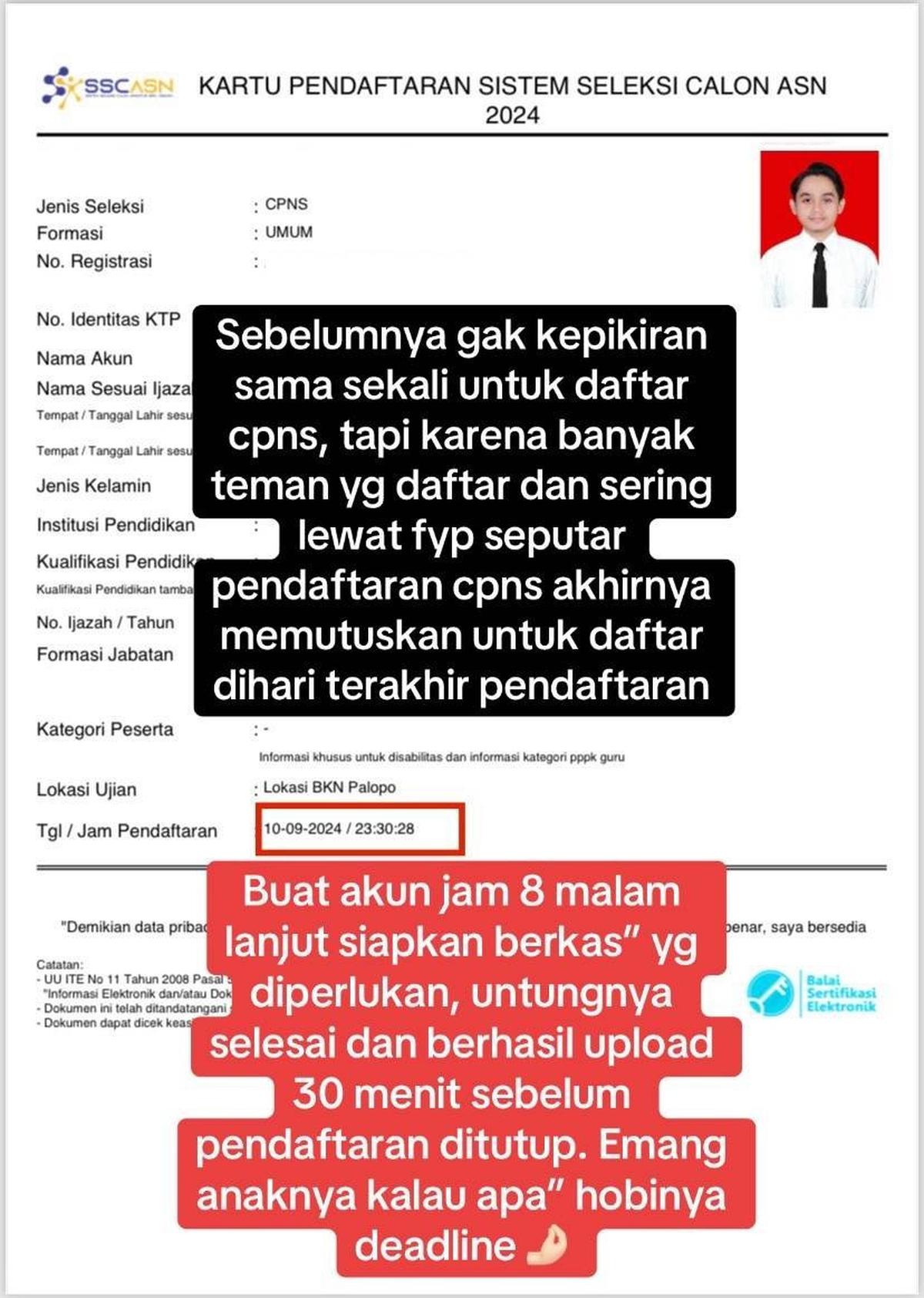 Lakukan Persiapan Matang hingga Ikuti Tes SKD, Kisah Pria Ikut CPNS 2024 Ini Curi Perhatian