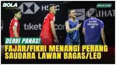 Fajar Alfian/Muhammad Shohibul Fikri menembus perempat final Indonesia Masters 2026 usai menangi laga derby kontra Leo Rolly Carnando/Bagas Maulana di Istora Senayan, Kamis (22/1/2026), lewat duel tiga gim ketat.