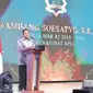 Ketua MPR RI Bambang Soesatyo saat memberi sambutan dalam acara Asosiasi Penjualan Langsung Indonesia (APLI) Convention 2022 di Hotel Intercontinental, Pondok Indah, Jakarta Selatan, Rabu (12/1/2022). (Ist)