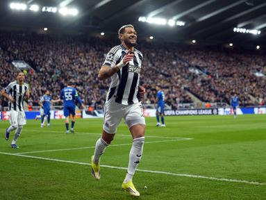 Newcastle United sukses melaju ke babak 16 besar Liga Champions setelah mengalahkan Qarabag dalam laga leg kedua yang berlangsung di St James Park, Inggris, Selasa (24/02/2026) waktu setempat. (AP Photo/Jon Super)