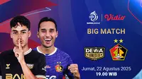Live Streaming BRI Super League Dewa United vs Persik Kediri di Vidio. (dok. vidio.com)