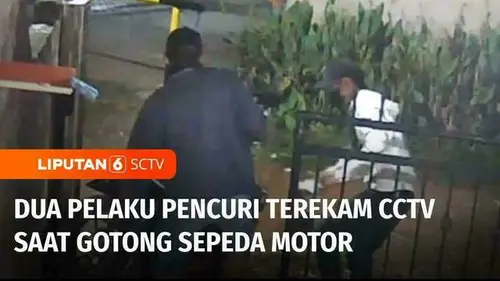 VIDEO: Bobol Pintu Rumah, Pencuri Berhasil Bawa Kabur Sepeda Motor