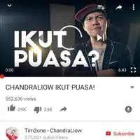 aksi  solidaritas dari youtubers non muslim dengan menjalankan puasa